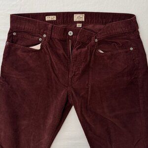 J Crew Men's 484 Slim Stretch Corduroy Pant 34x30 NEW!